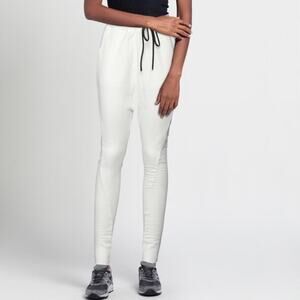 NostraSantissima Tapered Drop Crotch Pants Womens XS White Fleece High Waisted